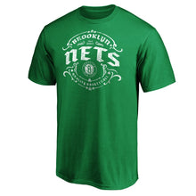 Load image into Gallery viewer, Brooklyn Nets St. Patrick's Day Tullamore T-Shirt - Green NBA Guys Tee

