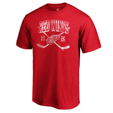 Load image into Gallery viewer, Detroit Red Wings Team Line Shift T-Shirt - Red NHL Guys Tee
