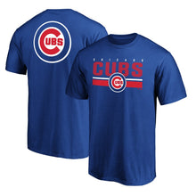 Load image into Gallery viewer, Chicago Cubs Team Logo End Game T-Shirt - Royal MLB Guys Tee
