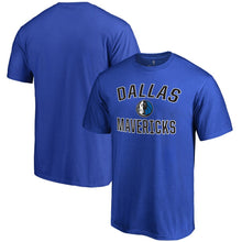 Load image into Gallery viewer, Dallas Mavericks Big &amp; Tall Victory Arch T-Shirt - Blue NBA Guys Tee
