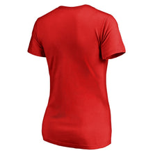 Load image into Gallery viewer, Cincinnati Reds Women&#39;s Cooperstown Collection Wahconah T-Shirt - Red MLB Ladies V-Neck
