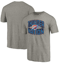Load image into Gallery viewer, Oklahoma City Thunder Thunder Nation Hometown Collection Tri-Blend T-Shirt - Gray NBA Guys Tee
