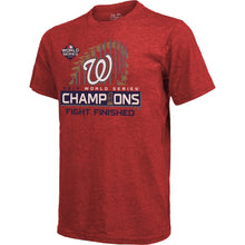Load image into Gallery viewer, Washington Nationals Majestic Threads 2019 World Series Champions Locker Room T-Shirt - Red MLB Guys Tee
