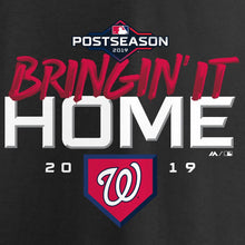 Load image into Gallery viewer, Washington Nationals 2019 Division Series Winner Locker Room T-Shirt - Black MLB Guys Tee
