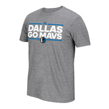 Load image into Gallery viewer, Dallas Mavericks Adidas Neue Phrase Climalite T-Shirt - Charcoal NBA Guys Tee
