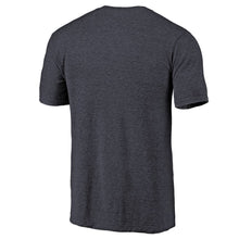Load image into Gallery viewer, Vancouver Canucks Distressed Team Primary Logo Tri-Blend T-Shirt - Navy NHL Guys Tee

