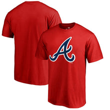 Load image into Gallery viewer, Atlanta Braves Primary Team Logo T-Shirt - Red MLB Guys Tee
