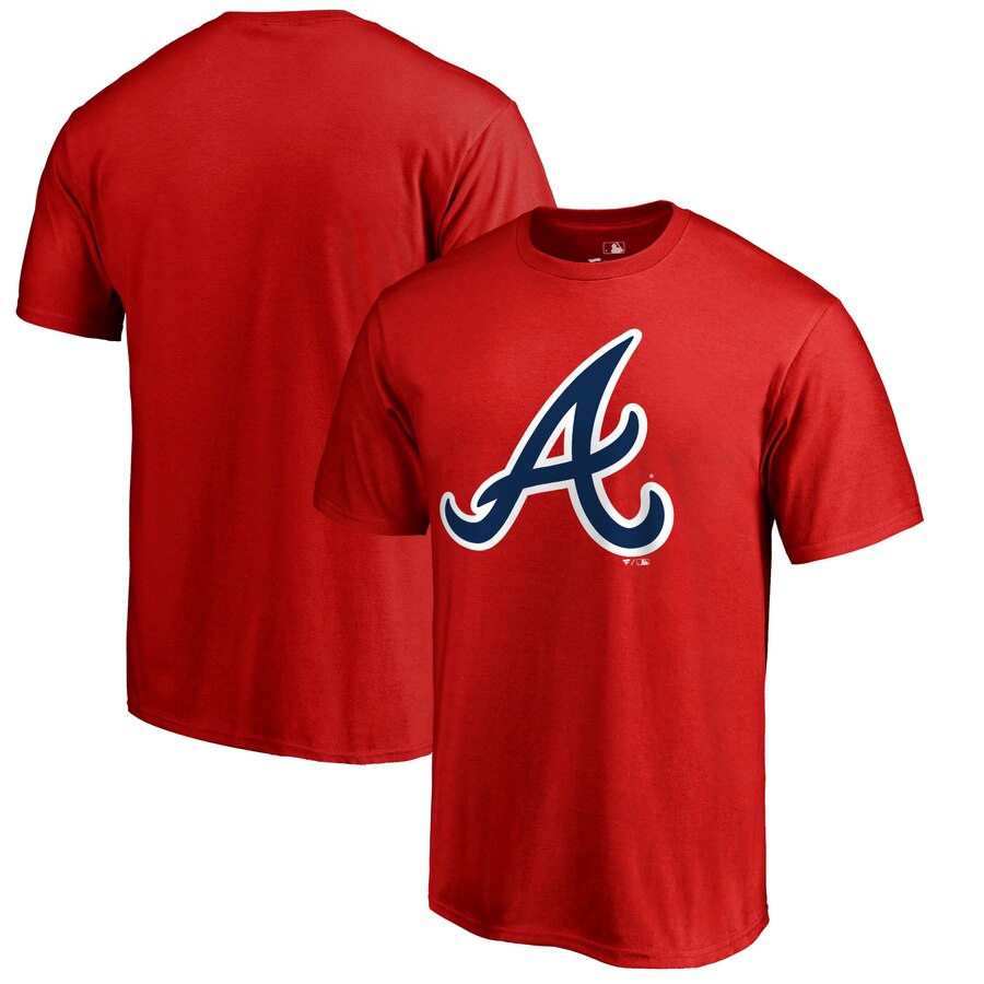 Atlanta Braves Primary Logo T-Shirt - Red MLB Guys Tee