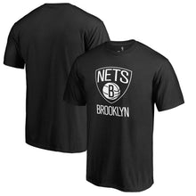 Load image into Gallery viewer, Brooklyn Nets Primary Logo T-Shirt - Black NBA Guys Tee
