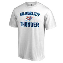 Load image into Gallery viewer, Oklahoma City Thunder Big &amp; Tall Victory Arch T-Shirt - White NBA Guys Tee
