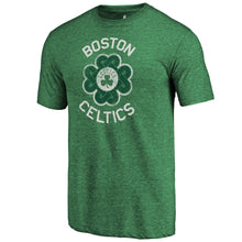 Load image into Gallery viewer, Boston Celtics St. Patrick&#39;s Day Luck Tradition Tri-Blend T-Shirt - Green NBA Guys Tee
