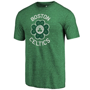 Boston Celtics St. Patrick's Day Luck Tradition Tri-Blend T-Shirt - Green NBA Guys Tee