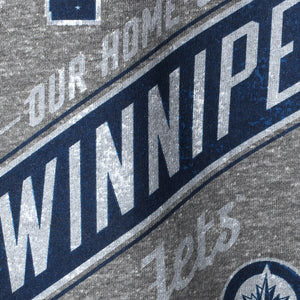 Winnipeg Jets Ccm Our Home Our Ice Tri-Blend T-Shirt - Gray NHL Guys Tee
