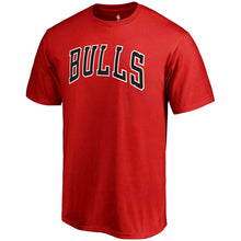 Load image into Gallery viewer, Chicago Bulls Primary Wordmark T-Shirt - Red NBA Guys Tee
