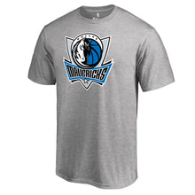 Load image into Gallery viewer, Dallas Mavericks Primary Logo T-Shirt - Heather Gray NBA Guys Tee
