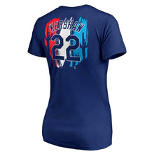 Load image into Gallery viewer, Clayton Kershaw Los Angeles Dodgers Women&#39;s 2019 Spring Training Name &amp; Number V-Neck T-Shirt - Royal MLB Ladies V-Neck
