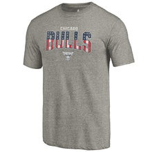 Load image into Gallery viewer, Chicago Bulls Freedom Tri-Blend T-Shirt - Gray NBA Guys Tee
