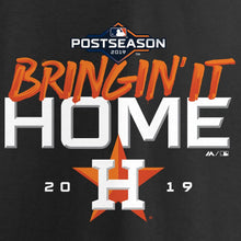 Load image into Gallery viewer, Houston Astros Women&#39;s 2019 Division Series Winner Locker Room V-Neck T-Shirt - Black MLB Ladies V-Neck
