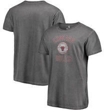 Load image into Gallery viewer, Chicago Bulls Icon Logo Shadow Washed T-Shirt - Black NBA Guys Tee
