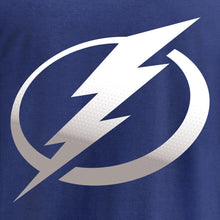 Load image into Gallery viewer, Tampa Bay Lightning Gradient Logo T-Shirt - Blue NHL Guys Tee
