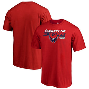 Washington Capitals 2019 Stanley Cup Playoffs Bound Body Checking T-Shirt - Red NHL Guys Tee
