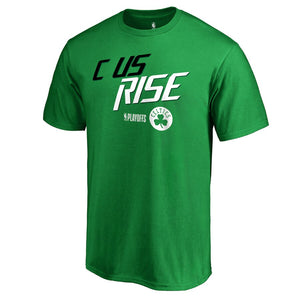 Boston Celtics 2019 Nba Playoffs Slogan T-Shirt - Green NBA Guys Tee