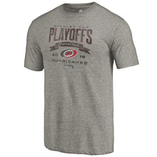 Load image into Gallery viewer, Carolina Hurricanes 2019 Stanley Cup Playoffs Bound Buzzer Beater Tri-Blend T-Shirt - Gray NHL Guys Tee
