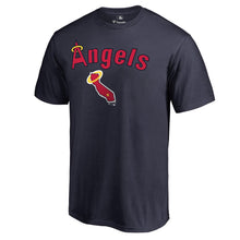 Load image into Gallery viewer, Los Angeles Angels Cooperstown Collection Wahconah T-Shirt - Navy MLB Guys Tee

