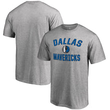 Load image into Gallery viewer, Dallas Mavericks Big &amp; Tall Victory Arch T-Shirt - Ash NBA Guys Tee
