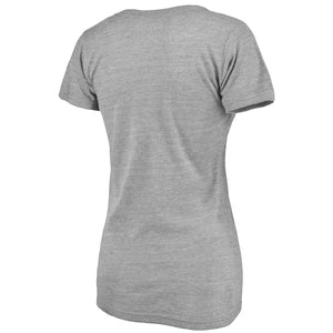 San Diego Padres Women's 2020 Spring Training Round Trip Tri-Blend V-Neck T-Shirt - Heather Gray MLB Ladies V-Neck