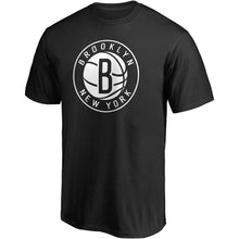 Load image into Gallery viewer, Brooklyn Nets Primary Team Logo T-Shirt - Black NBA Guys Tee
