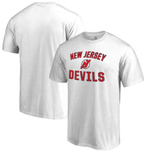 Load image into Gallery viewer, New Jersey Devils Victory Arch T-Shirt - White NHL Guys Tee
