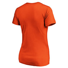 Load image into Gallery viewer, Baltimore Orioles Women&#39;s Core Official Logo V-Neck T-Shirt - Orange MLB Ladies V-Neck
