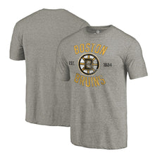 Load image into Gallery viewer, Boston Bruins Rinkside Heritage Tri-Blend T-Shirt - Gray NHL Guys Tee
