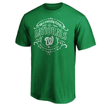 Load image into Gallery viewer, Washington Nationals St. Patrick's Day Tullamore T-Shirt – Green MLB Guys Tee

