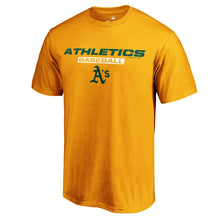 Load image into Gallery viewer, Oakland Athletics Just Like That T-Shirt - Gold MLB Guys Tee
