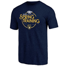 Load image into Gallery viewer, Milwaukee Brewers 2020 Mlb Spring Training Round Trip Tri-Blend T-Shirt - Heathered Navy MLB Guys Tee
