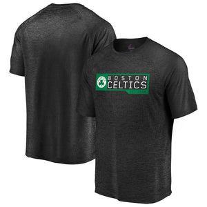 Boston Celtics Start Strong Performance T-Shirt - Black NBA Guys Tee