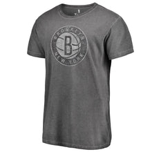 Load image into Gallery viewer, Brooklyn Nets Washed Logo T-Shirt - Charcoal NBA Guys Tee
