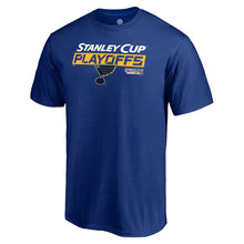 Load image into Gallery viewer, St. Louis Blues 2019 Stanley Cup Playoffs Bound Body Checking T-Shirt - Royal NHL Guys Tee
