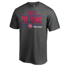 Load image into Gallery viewer, Detroit Pistons Noches Ene-Be-A Wordmark T-Shirt - Heather Gray NBA Guys Tee
