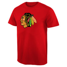 Load image into Gallery viewer, Chicago Blackhawks Primary Logo T-Shirt - Red NHL Guys Tee
