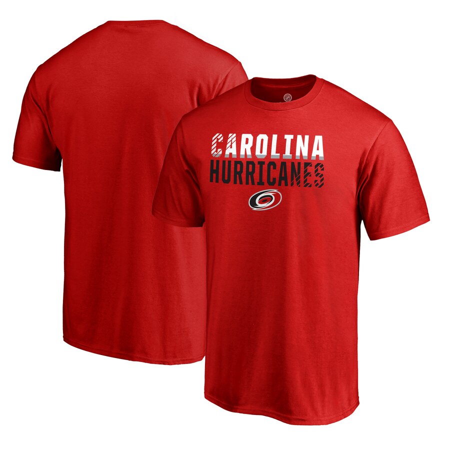 Carolina Hurricanes Iconic Collection Fade Out T-Shirt - Red NHL Guys Tee
