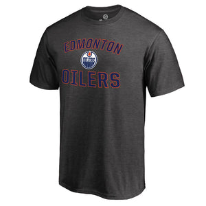 Edmonton Oilers Victory Arch T-Shirt - Heather Gray NHL Guys Tee