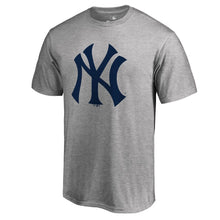 Load image into Gallery viewer, New York Yankees Primary Logo T-Shirt - Heathered Gray MLB Guys Tee

