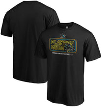 Load image into Gallery viewer, San Jose Sharks 2019 Stanley Cup Playoffs Bound Charging T-Shirt - Black NHL Guys Tee
