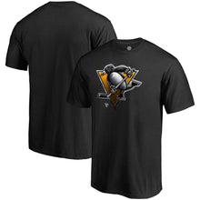 Load image into Gallery viewer, Pittsburgh Penguins Midnight Mascot T-Shirt - Black NHL Guys Tee
