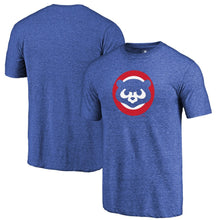 Load image into Gallery viewer, Chicago Cubs Cooperstown Collection Huntington Tri-Blend T-Shirt - Royal MLB Guys Tee
