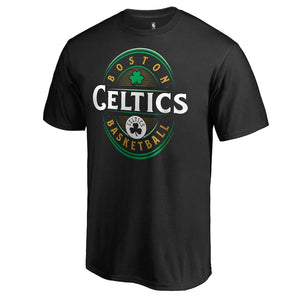 Boston Celtics Forever Lucky T-Shirt - Black NBA Guys Tee