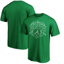 Load image into Gallery viewer, Atlanta Braves St. Patrick&#39;s Day Tullamore T-Shirt – Green MLB Guys Tee
